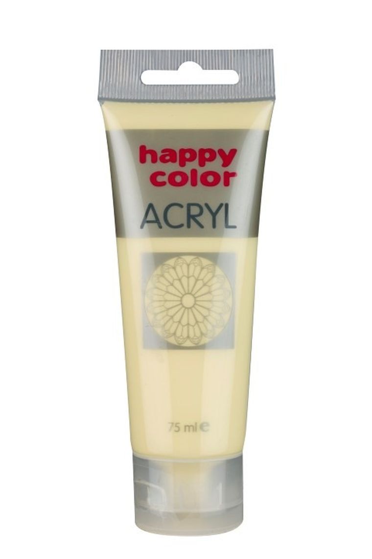 Happy Color, farba akrylowa, kość słoniowa, 75 ml