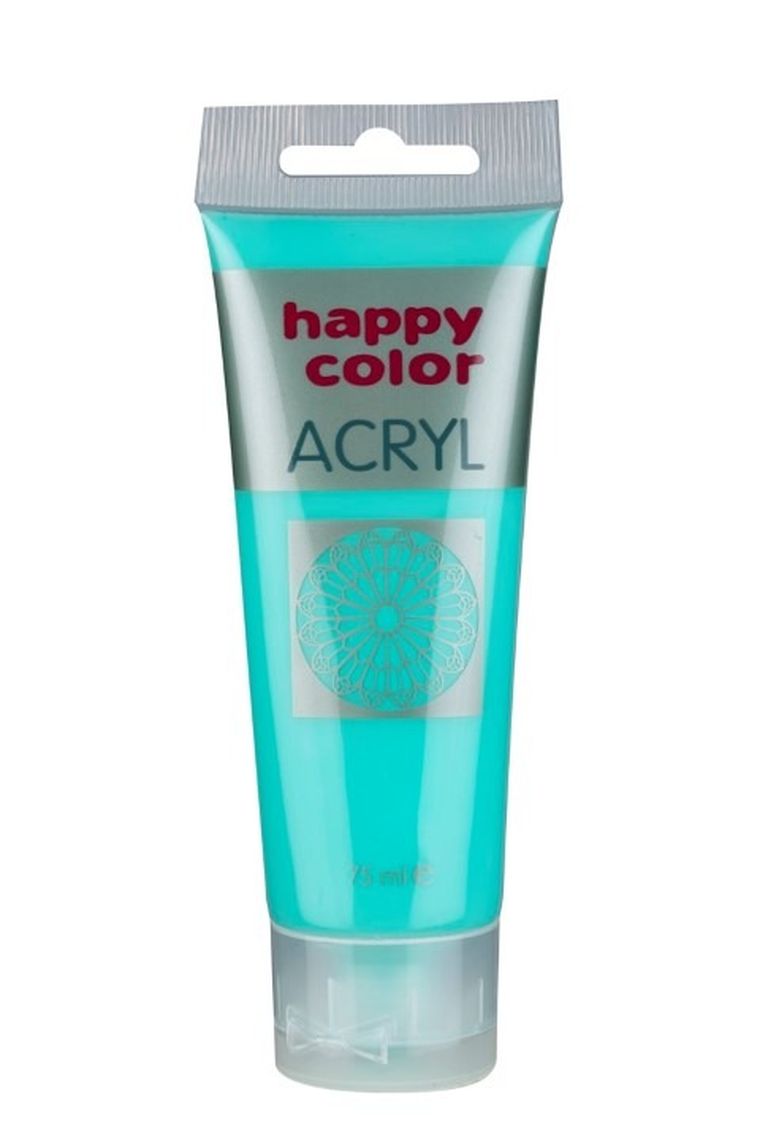Happy Color, farba akrylowa, zielona pastelowa, 75 ml