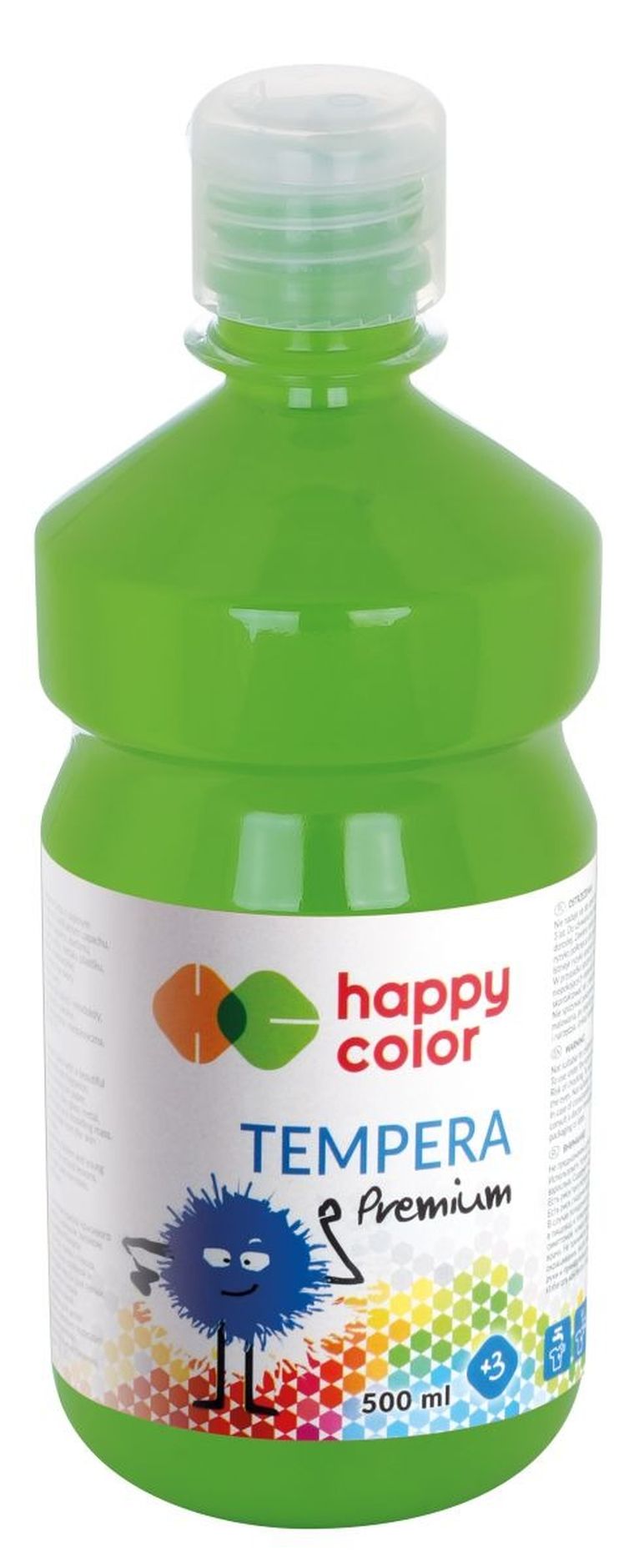 Happy Color, farba tempera, premium, zielona oliwka, 500 ml