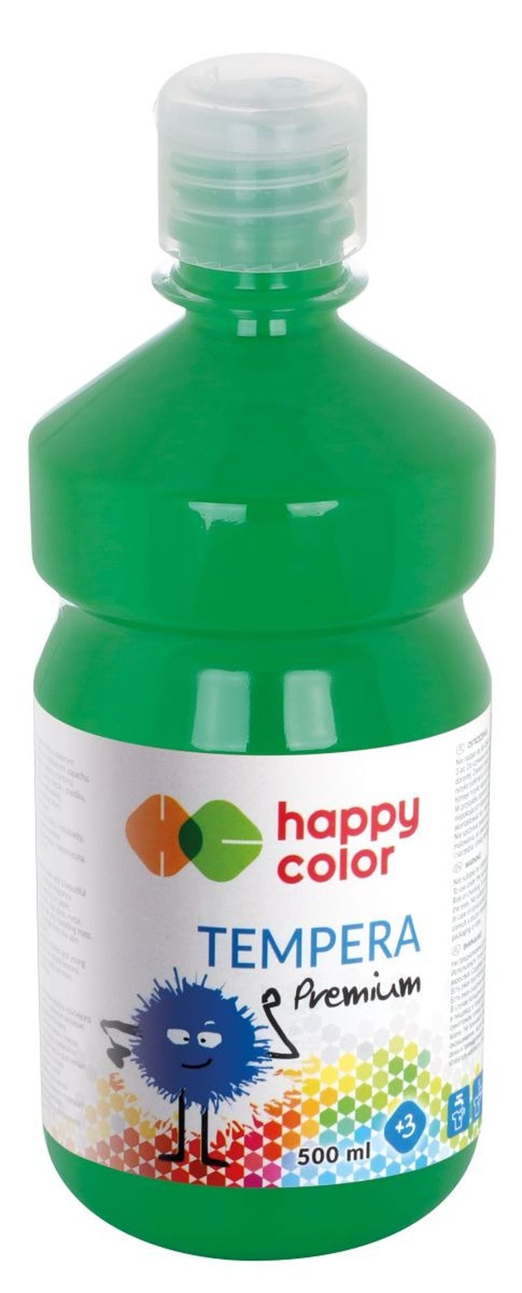 Happy Color, farba tempera, premium, zielony, 500 ml
