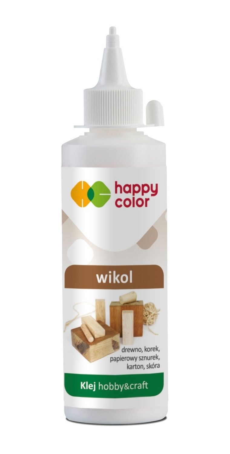 Happy Color, klej Wikol premium, 250g, butelka