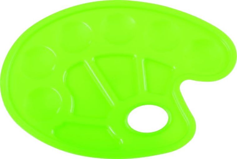 Happy Color, paletka do mieszania kolorów, 10 przegródek, zielona