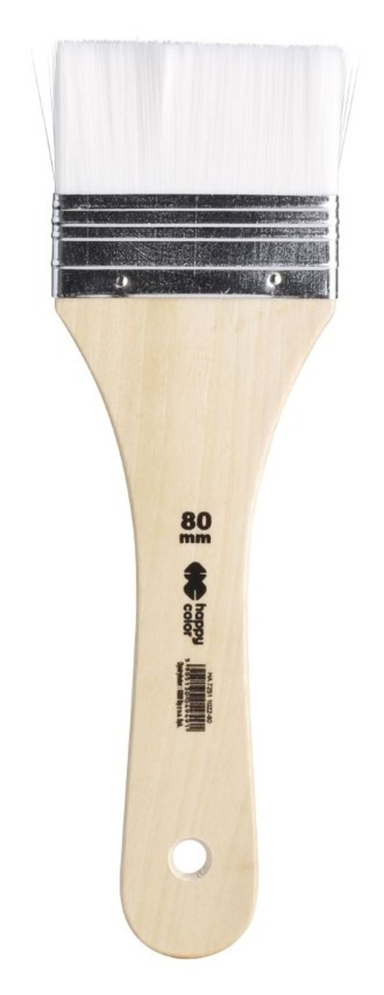 Happy Color, pędzel szeroki nylonowy, płaski, 80 mm