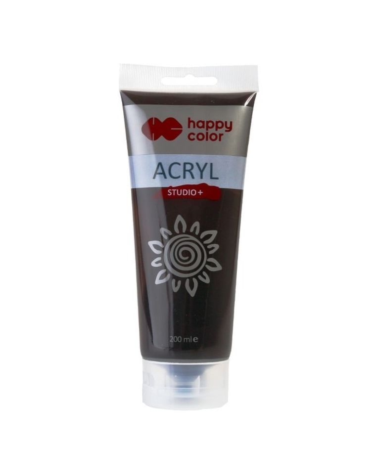 Happy Color, Studio, farba akrylowa, 200 ml, umbra palona