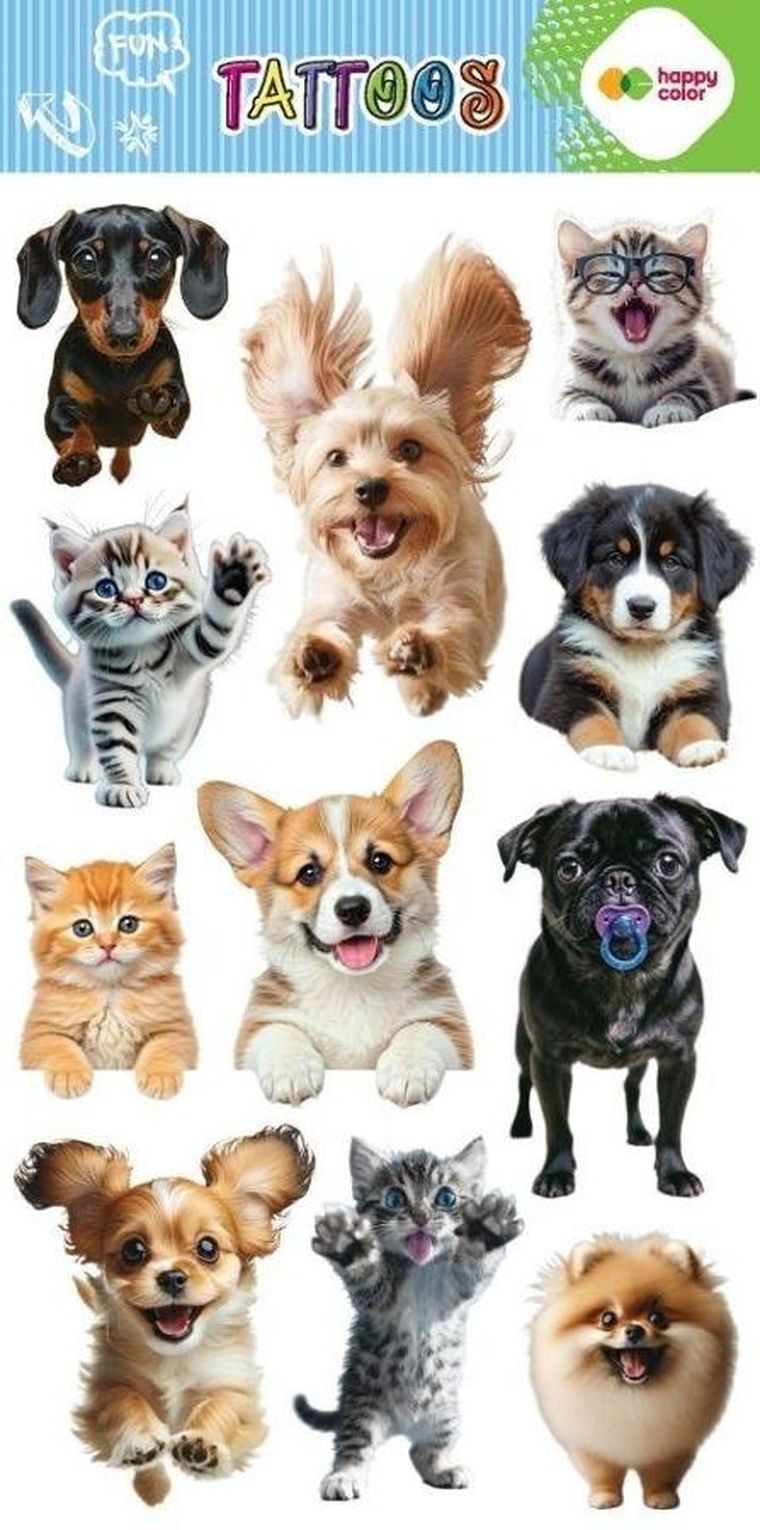 Happy Color, tatuaże zmywalne, Best Friends