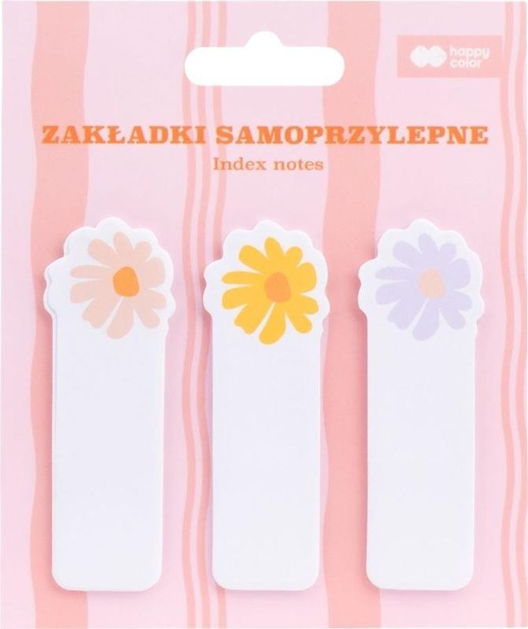 Happy Color, zakładki samoprzylepne, bloom, kwiatki, 3 szt.