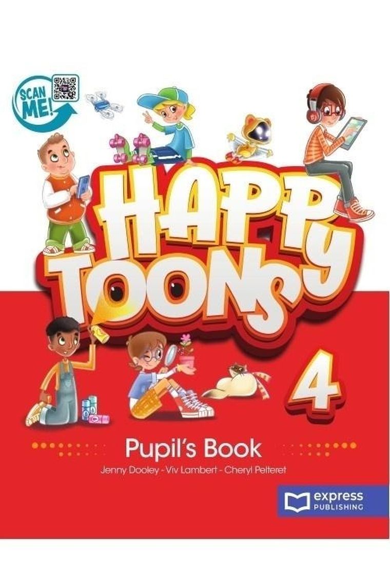 Happy Toons 4. PB + DigiBook (kod)