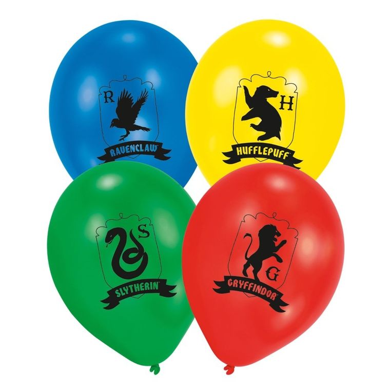 Harry Potter, Hogwart Gryffindor Slytherin, balony, 6 szt.