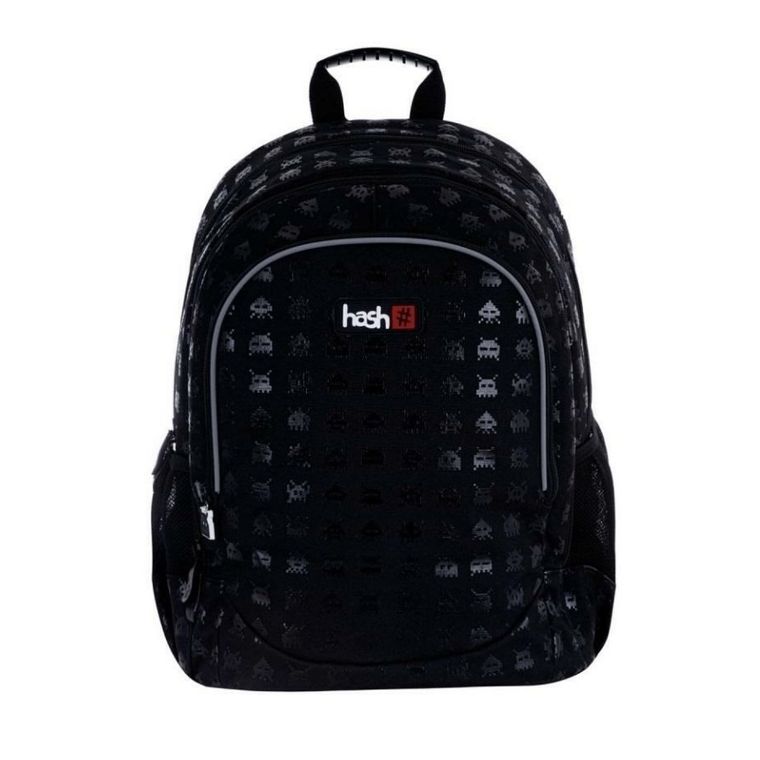 Hash, plecak szkolny, 3-komorowy, Black Gamer