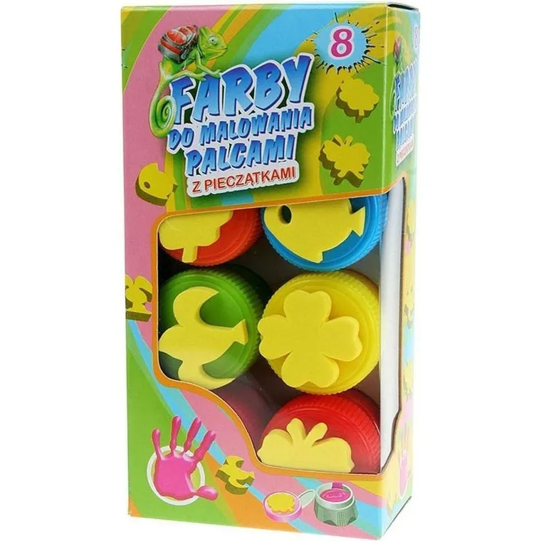 Hasta, farby do malowania palcami, 8 kolorów