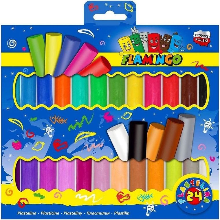 Hasta, Flamingo, plastelina, 24 kolory