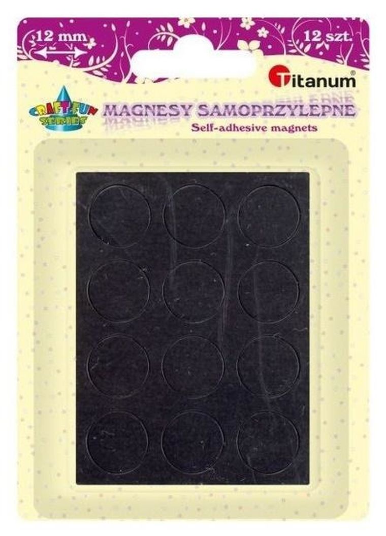 Hasta, magnesy samoprzylepne, okrągłe, 12 mm