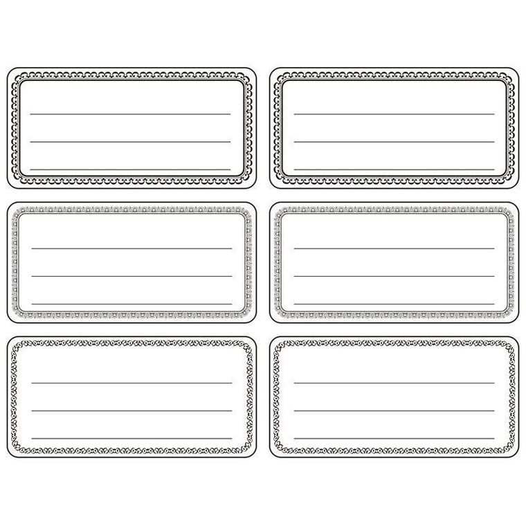 Hasta, Titanum Craft-fun Series, naklejki na zeszyt/etykiety, biało-czarne