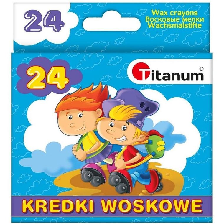 Hasta, Titanum, kredki woskowe, 24 kolory