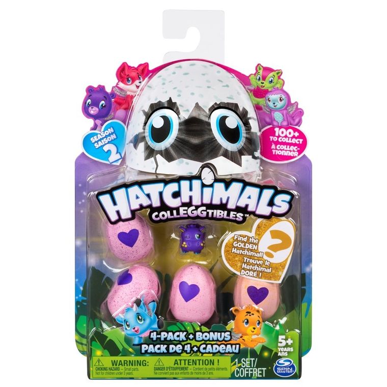 Hatchimals, 4 jajka z figurkami i niespodzianką