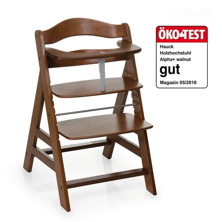 Hauck, Alpha+, krzesełko do karmienia, Walnut