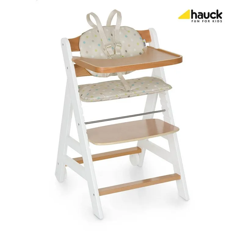 Hauck, Beta+, krzesełko do karmienia, White/Natur