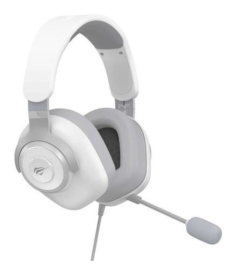 Havit, H2230d, słuchawki gamingowe, biały/szary