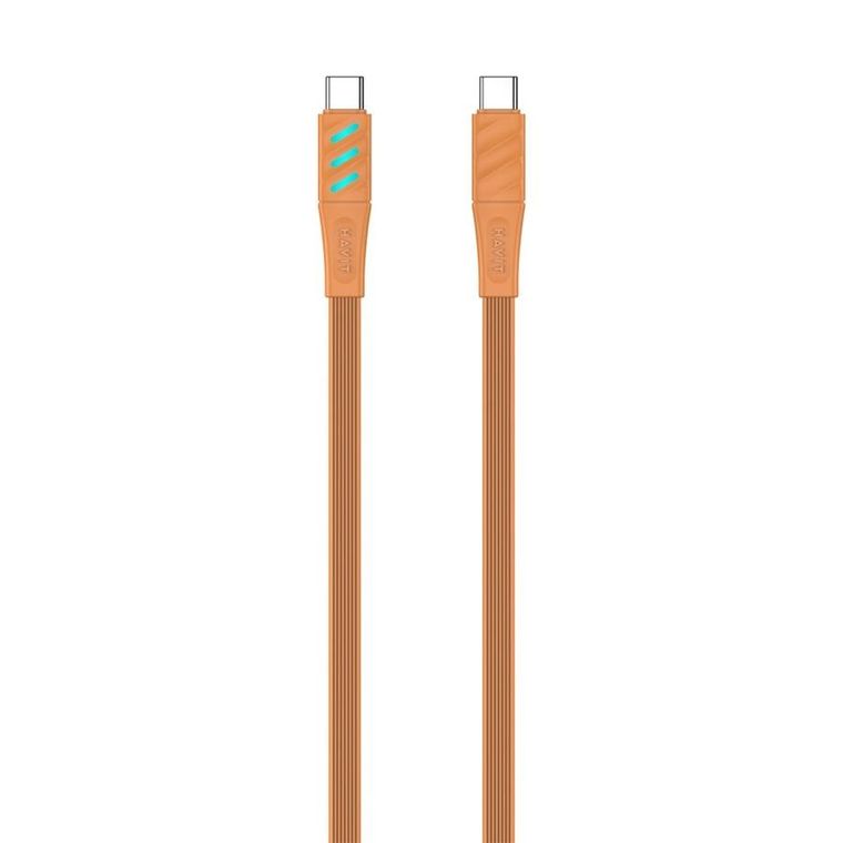Havit, kabel do ładowania, pomarańczowy, Typ C CB6254