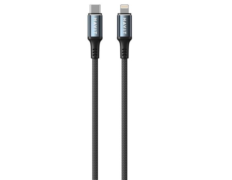 Havit, kabel do ladowania, USB-C, czarny
