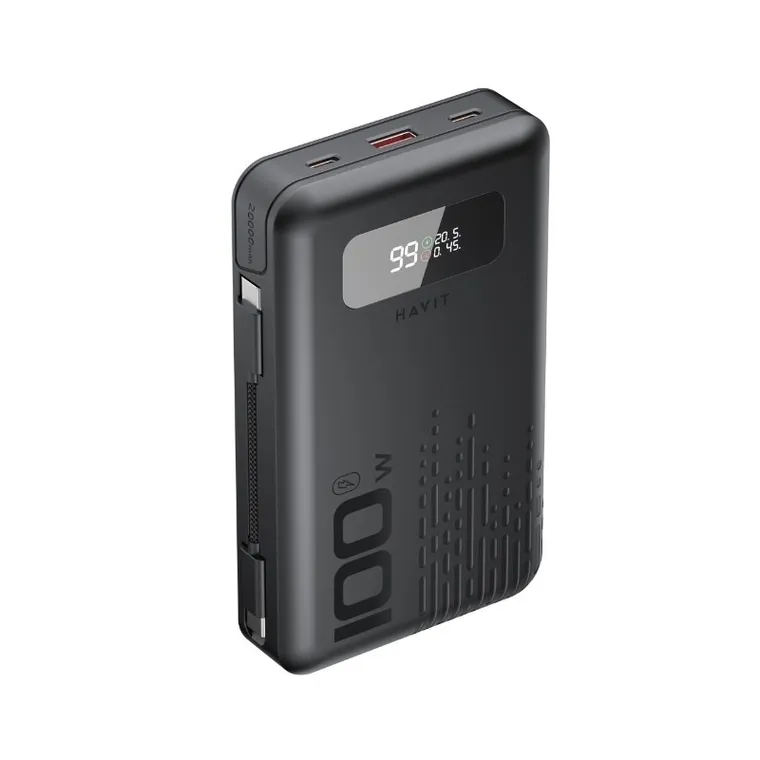 Havit, powerbank, 20000mAh, czarny