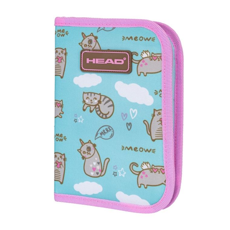 Head, piórnik rozkładany, dwuklapkowy, Meow