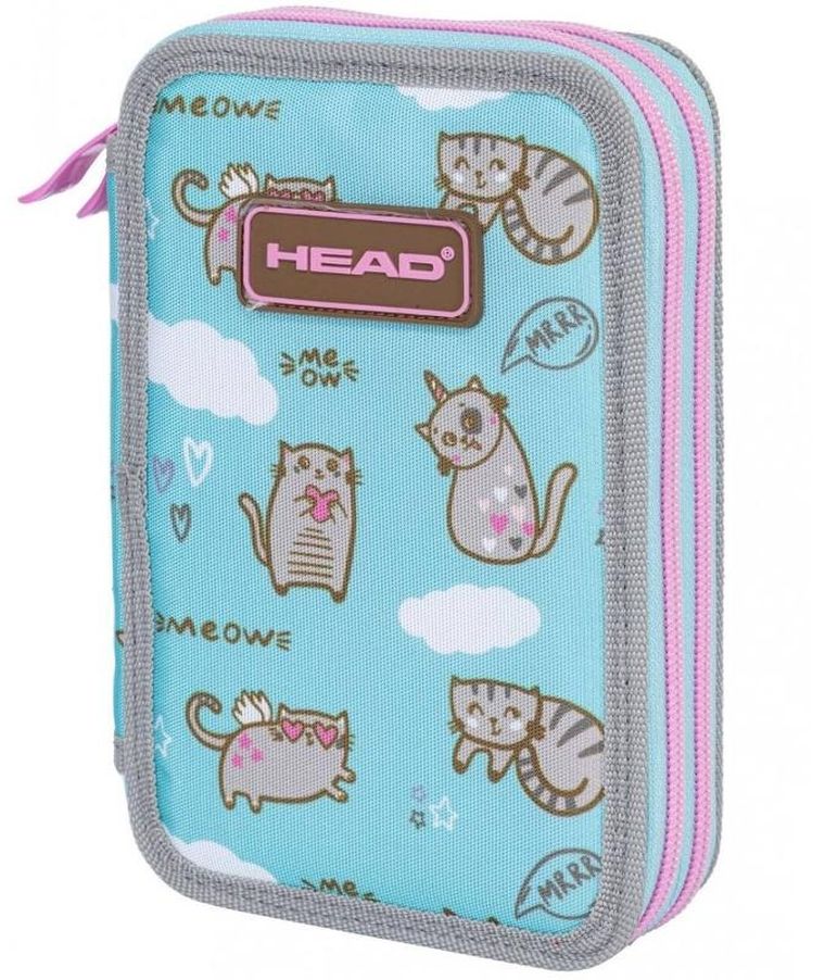 Head, piórnik rozkładany, podwójny, Meow