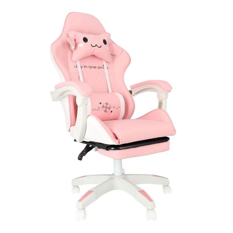 Hedo, fotel gamingowy, obrotowy, różowy