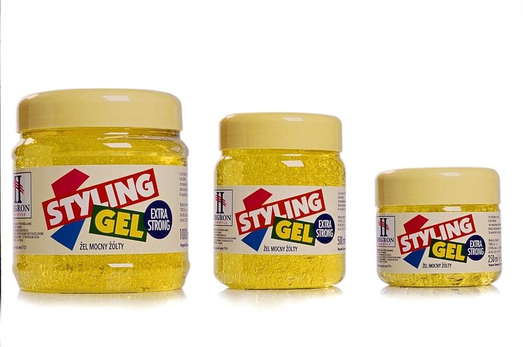Hegron Styling, Extra Strong, żel do modelowania włosów, żółty, 500 ml