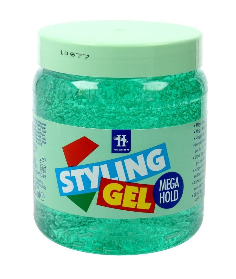 Hegron Styling, Mega Hold, żel do modelowania włosów, zielony, 500 ml