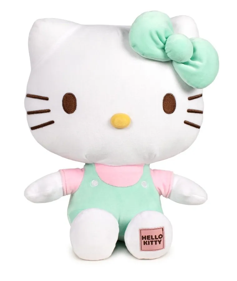 Hello Kitty, maskotka, zielona, 32 cm