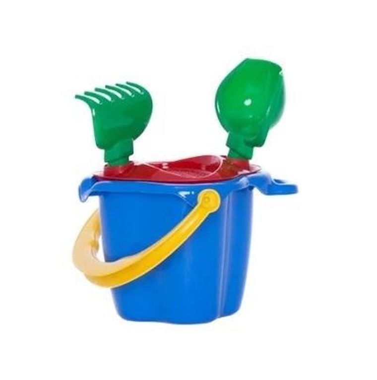 Hemar Family, kogucik, wiaderko do piasku z akcesoriami, 4 elementy