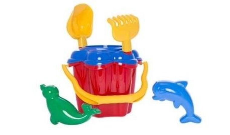 Hemar Family, kwiatek, wiaderko do piasku z akcesoriami, 6 elementów