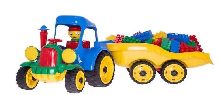 Hemar Family, traktor z przyczepą z klockami