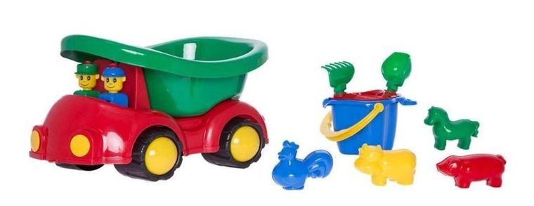 Hemar Family, wywrotka z akcesoriami do piasku