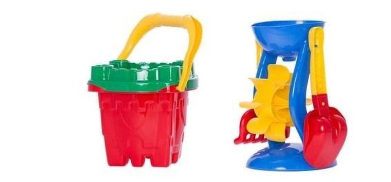 Hemar Family, zamek, wiaderko do piasku, zestaw z młynkiem i akcesoriami, 5 elementów