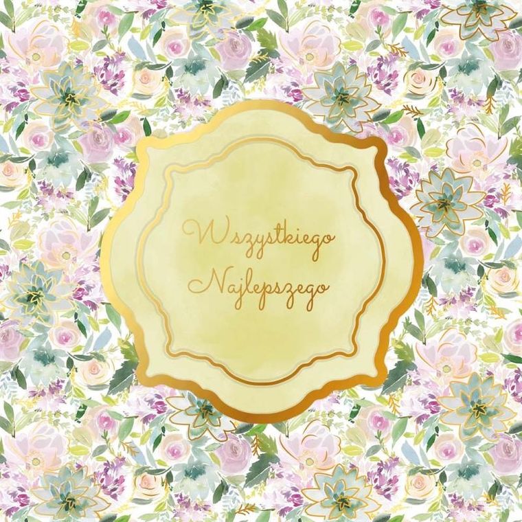 Henry Books Cezary Popiel, karnet, Wszystkiego najlepszego żółty