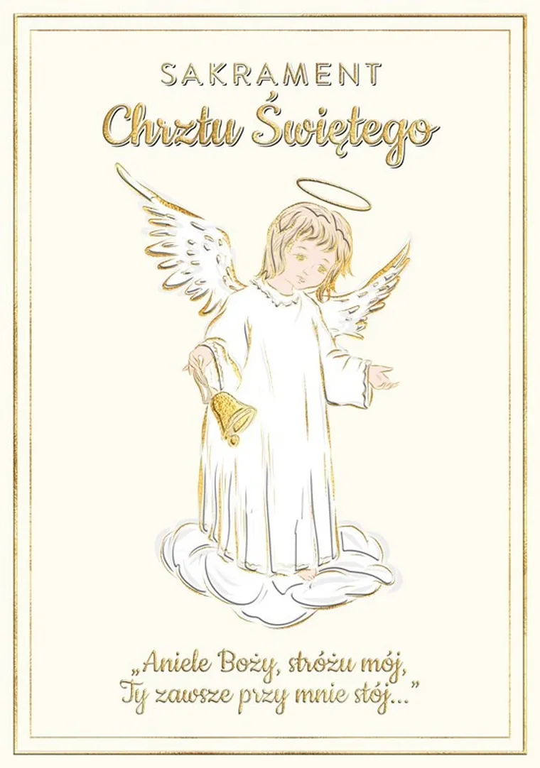 Henry, karnet A5, Chrzest, Anioł Stróż