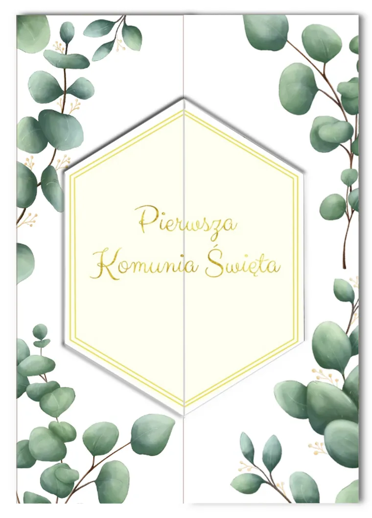 Henry, karnet A5, komunia, eukaliptus