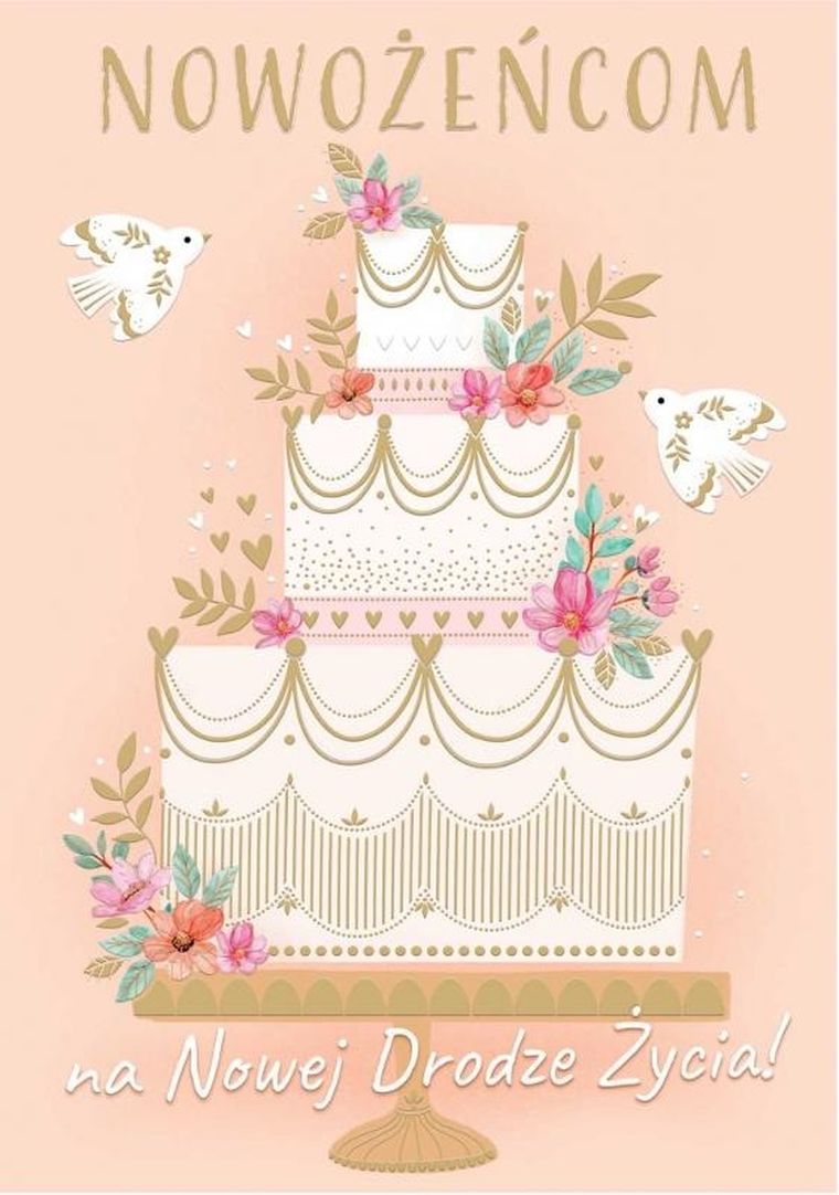 Henry, karnet, A5, ślub, tort kremowy