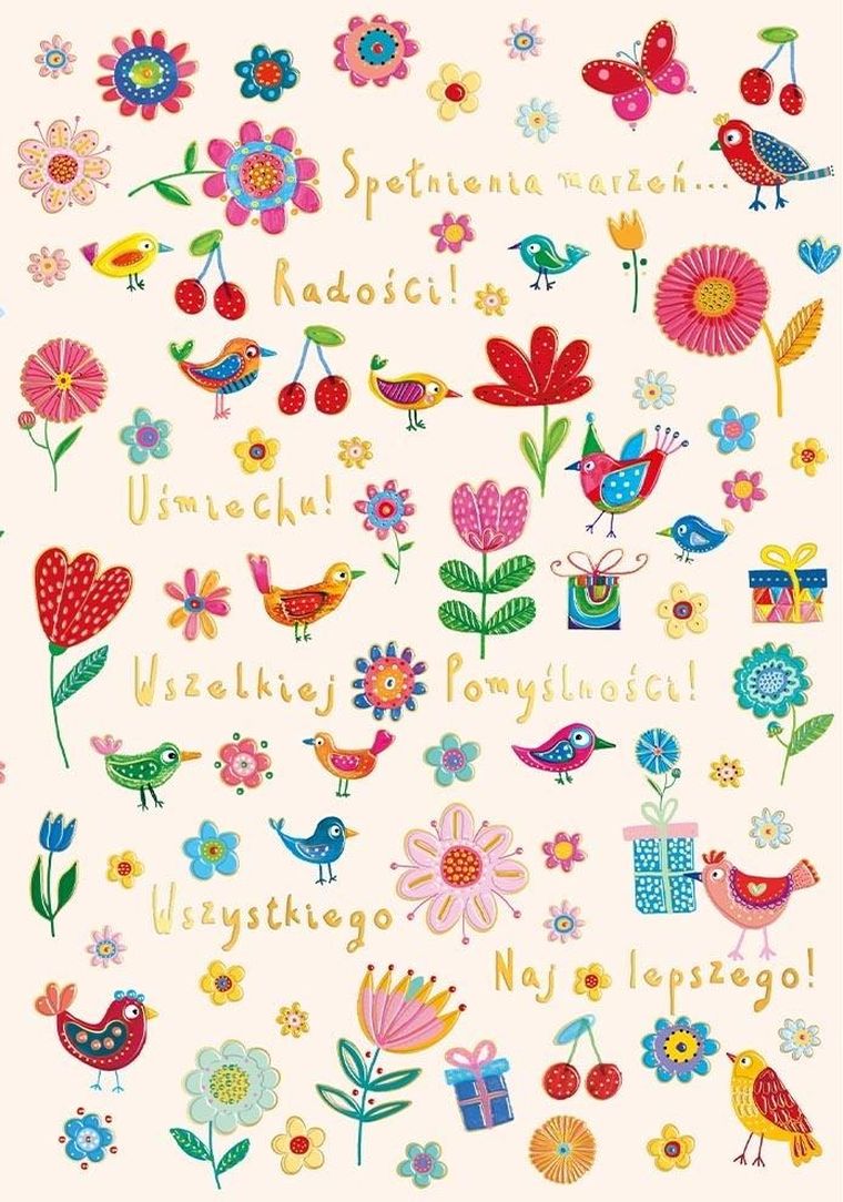 Henry, karnet A5, Urodziny - Łąka