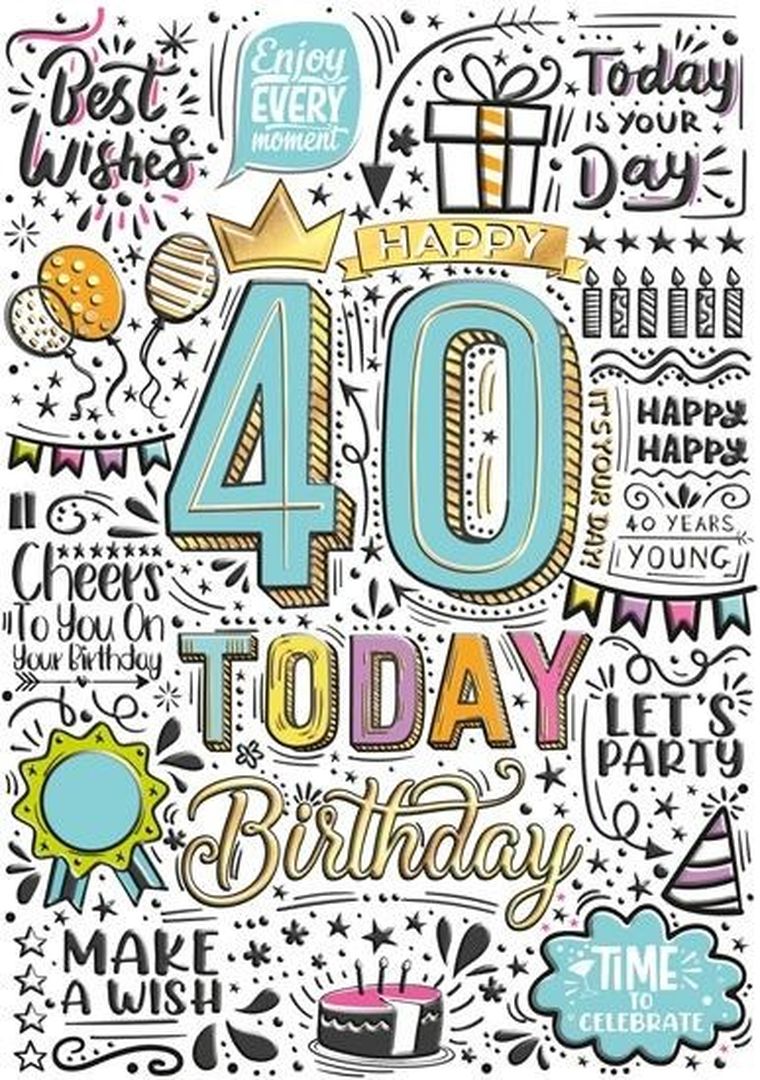 Henry, karnet A5, Urodziny 40, Graffiti