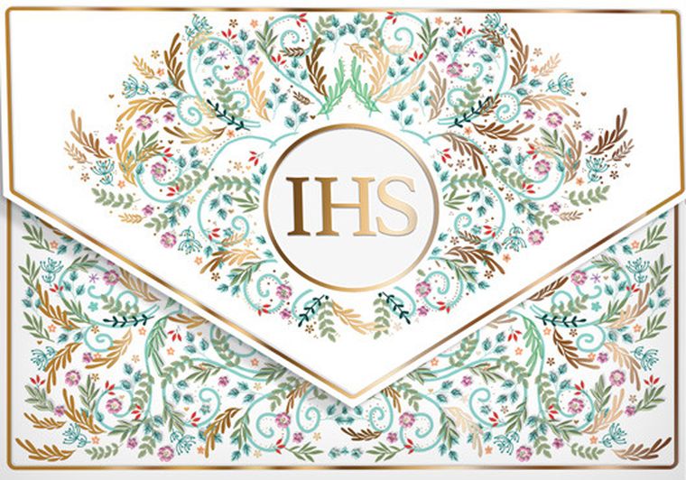 Henry, karnet A5 z kopertą, patern Ihs