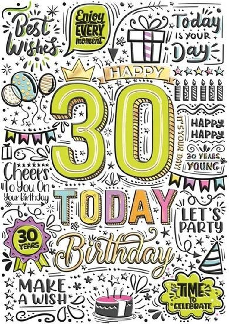 Henry, karnet A5 z kopertą, złocony, Urodziny 30, Graffiti