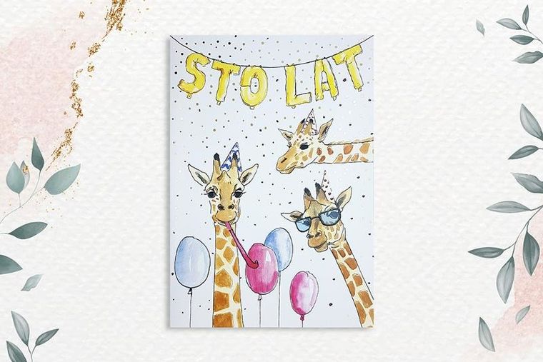 Henry, karnet A5, żyrafy