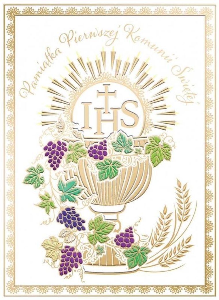 Henry, karnet B6, kielich Komunijny