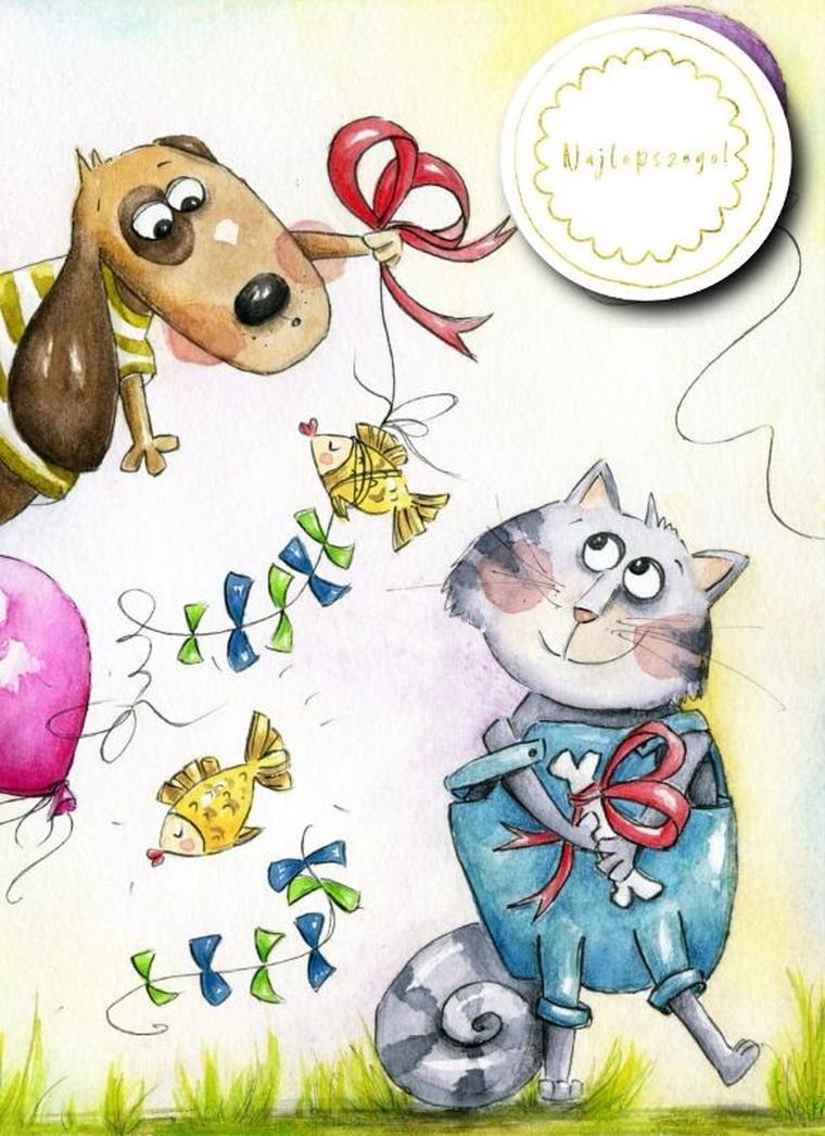 Henry, karnet B6, pies i kot