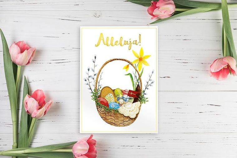 Henry, karnet B6, Wielkanoc, koszyczek