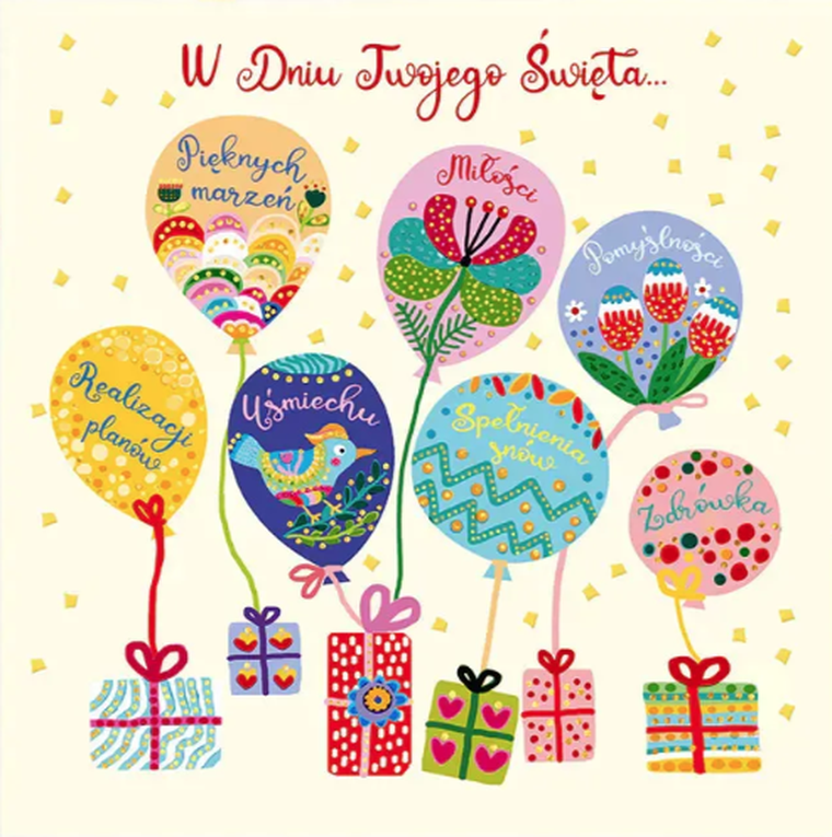 Henry, karnet, balonowe życzenia