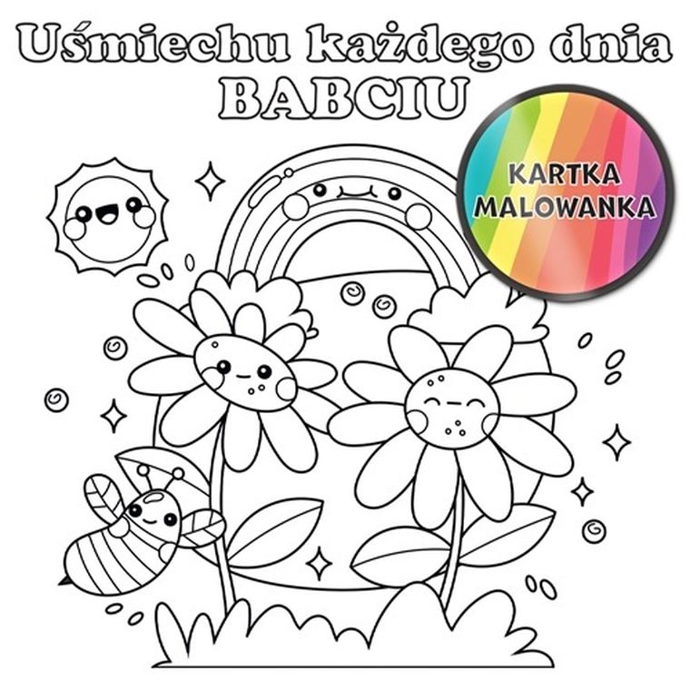 Henry, karnet do kolorowania, Babcia